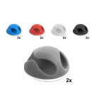 Delock set de 10 mini porte - cbles avec 2 prises de rtentio