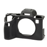 Easycover coque silicone noir pour sony alpha 7iv / a7rv