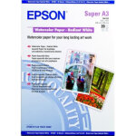 Epson papier photo aquarelle a3 + 190g 20 feuilles