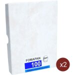 Foma fomapan 100 plan film 4x5 50 feuilles - lot de 2