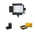 Godox 500c projecteur led + batterie np - f990 (x2) + chargeur double