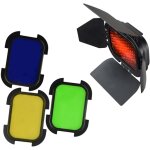 Godox grille nid d'abeille + 4 filtres colorés pour flash ad200 bd07 Godox grille nid d'abeille + 4 filtres colorés pour flash ad200 bd07