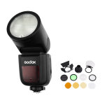 Godox kit flash speedlite v1 + accessoires pour nikon