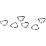 Hama anneaux briss triangulaires x6 argents