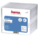 Hama boitier  slim  pour 4 cd (x10) transparent