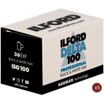 Ilford delta 135 100asa 36 poses - lot de 5