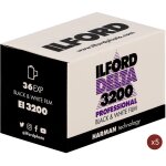 Ilford delta 135 3200asa 36 poses - lot de 5