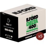 Ilford delta 135 400asa 36 poses - lot de 5