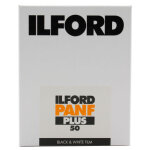 Ilford pan f + plan film 4x5 inch (25 films)