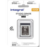 Integral carte cfexpress type b 4. 0 512gb 3700 / 3000mb / s