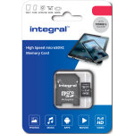 Integral carte micro sdhc uhs - i u1 16gb (100mb / s) + adapt