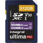Integral carte sd 512gb classe 10 uhs - i v30 (180 / 150 mb / s) Integral carte sd 512gb classe 10 uhs - i v30 (180 / 150 mb / s)