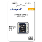 Integral carte sdxc studio grade uhs - ii v90 512gb
