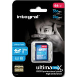 Integral carte sdxc ultima pro x2 64gb v90 (300 / 280mb / s) Integral carte sdxc ultima pro x2 64gb v90 (300 / 280mb / s)