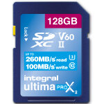 Integral carte sdxc ultima x2 128gb v60 (260 / 100mb / s) Integral carte sdxc ultima x2 128gb v60 (260 / 100mb / s)