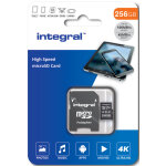 Integral micro sd 256gb classe 10 uhs - i v30 a1 r180 mb / s Integral micro sd 256gb classe 10 uhs - i v30 a1 r180 mb / s