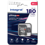 Integral micro sd 64 gb classe 10 uhs - v30 a2 r180 / w45 mb / s