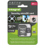 Integral security micro sd 64gb uhs - 1 v30 r100 / w50 mb / s Integral security micro sd 64gb uhs - 1 v30 r100 / w50 mb / s