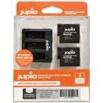 Jupio chargeur de batterie triple + 2x batteries pour hero 5 / 6 / 7