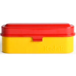 Kodak tui mtallique pour pellicules 135 jaune / rouge