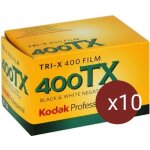 Kodak tri - x pan135 400asa 36 poses - lot de 10