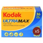 Kodak ultramax 400 135 36 poses - lot de 5