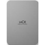 Lacie disque dur mobile drive moon silver usb - c 2tb