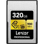 Lexar carte cfexpress 320gb 900mb / s type a gold
