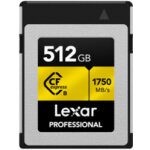 Lexar carte cfexpress 512gb professionnal type b gold