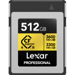 Lexar carte cfexpress pro gold 4. 0 512gb type b