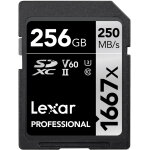 Lexar carte sdxc 256gb professional uhs - ii (1667x)