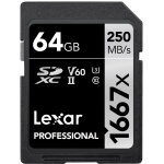 Lexar carte sdxc 64gb professional uhs - ii (1667x)