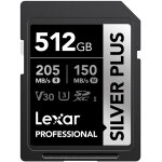 Lexar carte sdxc silver plus 512gb uhs - 1 (205 / 150mb / s)