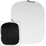Manfrotto 5621 fond pliant réversible 1. 50 x 1. 80m noir / blanc Manfrotto 5621 fond pliant réversible 1. 50 x 1. 80m noir / blanc
