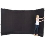 Manfrotto 7621 support + fond panoramique noir 4m