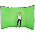Manfrotto 7622 support + fond panoramique chromagreen 4m