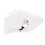 Manfrotto 7623 support + fond panoramique blanc 4m