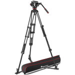 Manfrotto trpied twin gs + rotule video 504x + sac mvk504xtwinga