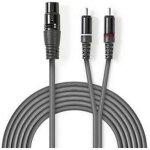 Nedis câble audio xlr 3 pin femelle / rca 3 pin mâle 3m Nedis câble audio xlr 3 pin femelle / rca 3 pin mâle 3m