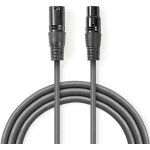 Nedis câble audio xlr 3 pin mâle / 3 pin femelle 15m Nedis câble audio xlr 3 pin mâle / 3 pin femelle 15m