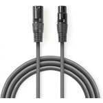 Nedis câble audio xlr 3 pin mâle / 3 pin femelle 3m Nedis câble audio xlr 3 pin mâle / 3 pin femelle 3m