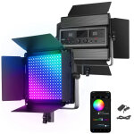 Neewer rgb1200 kit panneau d'�clairage vid�o led rgb 60w