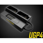 Nitecore chargeur double avec ecran lcd pour gopro hero 3 / 4