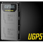 Nitecore chargeur double avec ecran lcd pour gopro hero 5