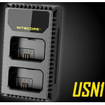 Nitecore chargeur double avec ecran lcd pour sony np - fw50