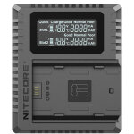 Nitecore chargeur double fx3 avec ecran lcd pour fuji np - w235
