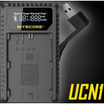 Nitecore chargeur avec ecran lcd pour canon lp - e6