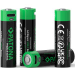 Patona 1410 piles aa lithium 3000mwh 1. 5v rechargeables usb - c