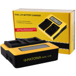 Patona chargeur double lcd usb pour fuji np - w126