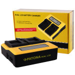 Patona chargeur double lcd usb pour nikon en - el20